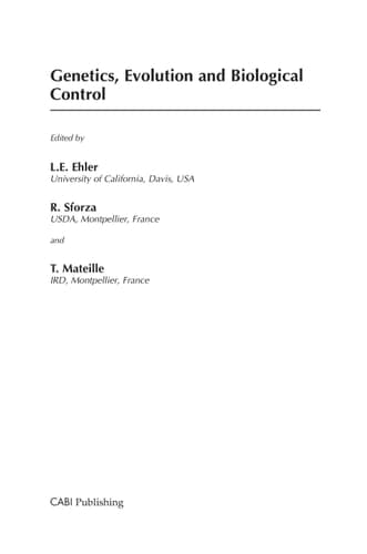Genetics, Evolution, and Biological Control