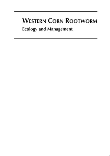 Western Corn Rootworm Ecology and Management