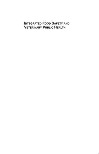 Integrated Food Safety and Veterinary Public Health