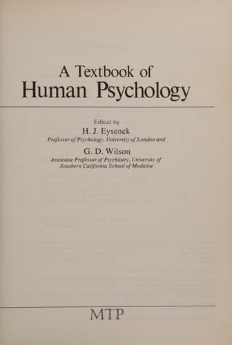 A Textbook of Human Psychology