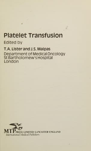 Platelet Transfusion