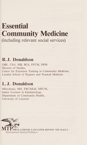 Essential Community Medicine: (including relevant social services)