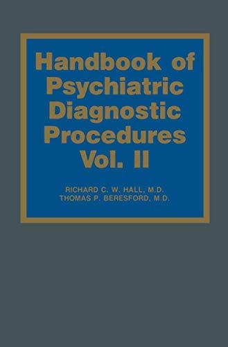 Handbook of Psychiatric Diagnostic Procedures Vol. II