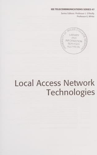 Local Access Network Technologies