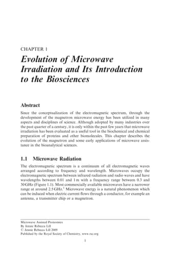 Microwave Assisted Proteomics
