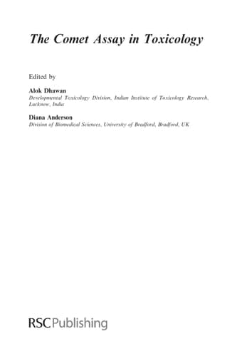 The Comet Assay in Toxicology