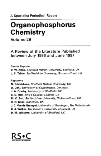 Organophosphorus Chemistry
