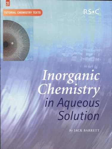 Inorganic Chemistry in Aqueous Solution