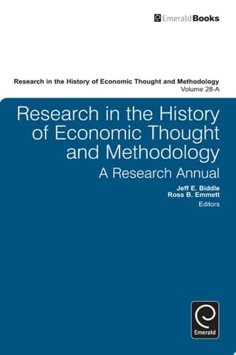 Research in the History of Economic Thought and Methodology A Research Annual