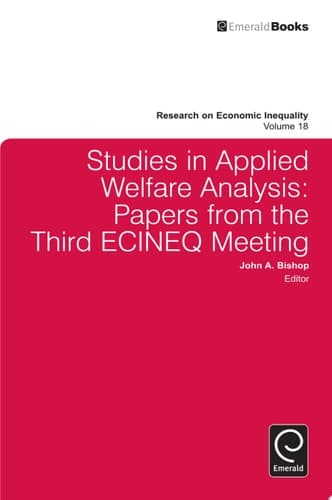 Studies in Applied Welfare Analysis Papers from the Third ECINEQ Meeting
