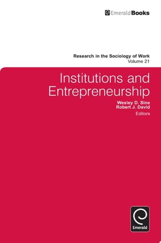Institutions and Entrepreneurship
