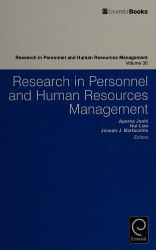 Research in Personnel and Human Resources Management