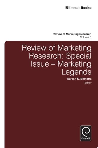Review of Marketing Research Special Issue - Marketing Legends