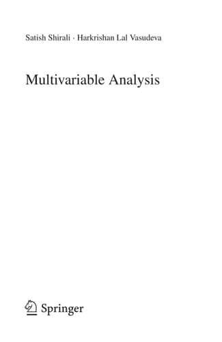 Multivariable Analysis