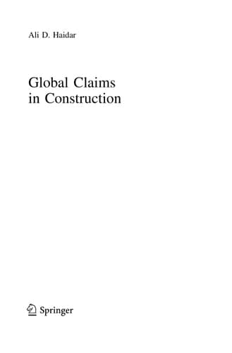 Global Claims in Construction