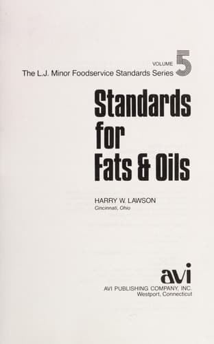 Standards for Fats & Oils