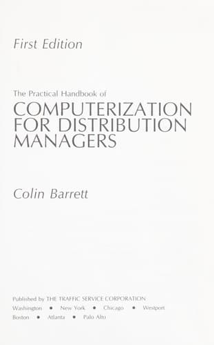 The Practical Handbook of Computerization for Distribution Managers