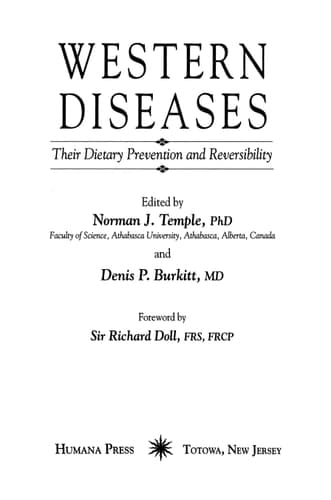 Western Diseases: Their Dietary Prevention and Reversibility