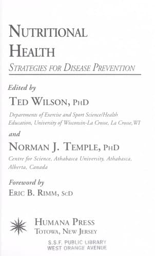 Nutritional Health Strategies for Disease Prevention