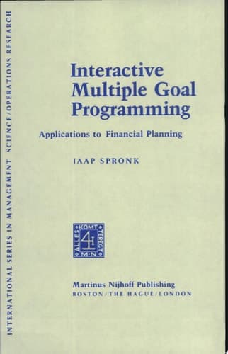 Interactive Multiple Goal Programming Applications to Financial Planning