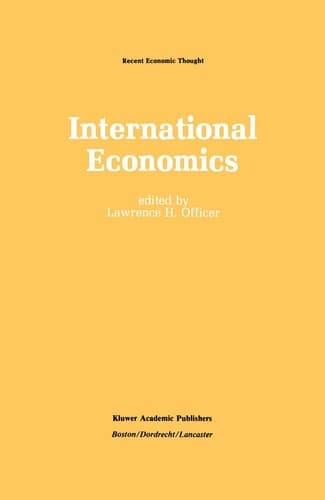 International Economics (Recent Economic Thought, 11)