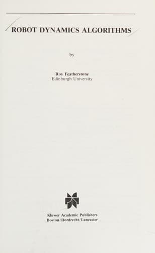 Robot Dynamics Algorithms