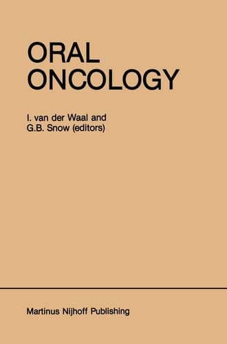 Oral Oncology (Developments in Oncology, 20)