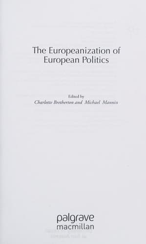 The Europeanization of European Politics