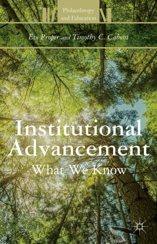 Institutional Advancement What We Know