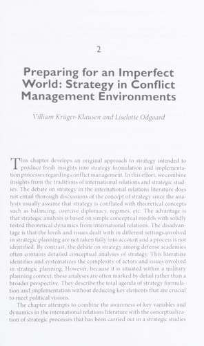 Strategy in NATO Preparing for an Imperfect World