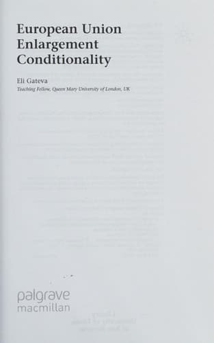 European Union Enlargement Conditionality