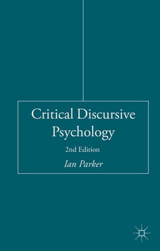 Critical Discursive Psychology
