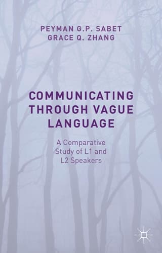 Communicating through Vague Language A Comparative Study of L1 and L2 Speakers