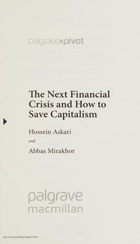 The Next Financial Crisis and How to Save Capitalism