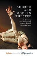Adorno and Modern Theatre