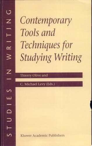 Contemporary Tools and Techniques for Studying Writing