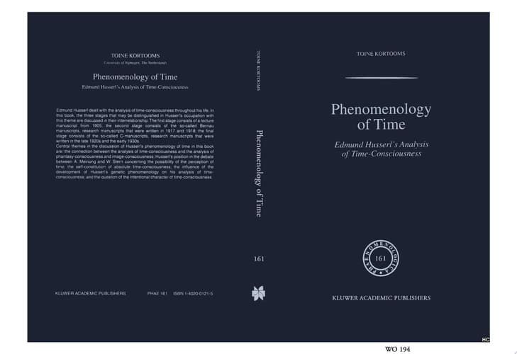 Phenomenology of Time Edmund Husserl's Analysis of Time-Consciousness