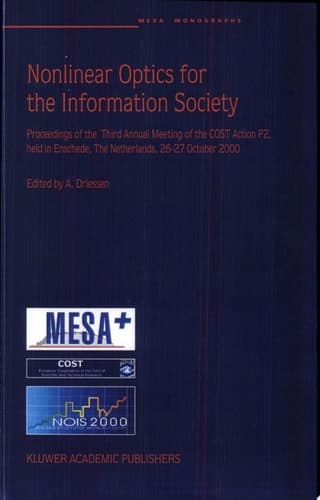 Nonlinear Optics for the Information Society