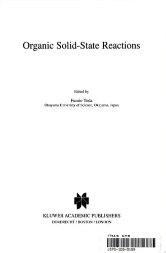 Organic Solid-State Reactions