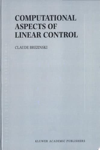 Computational Aspects of Linear Control