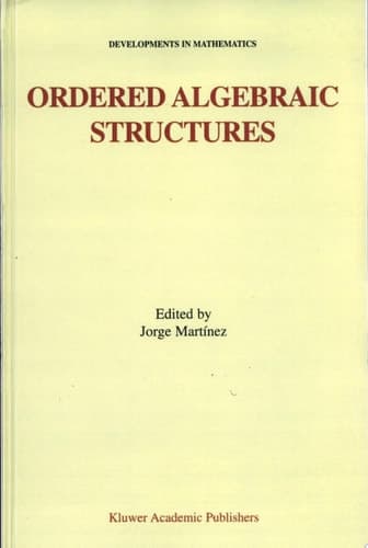 Ordered Algebraic Structures