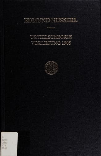 Urteilstheorie Vorlesung 1905