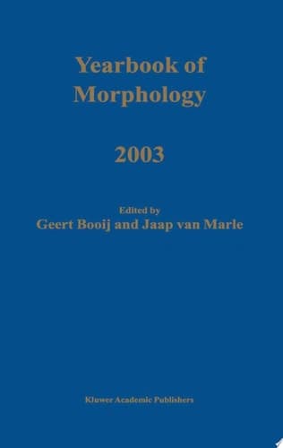 Yearbook of Morphology 2003