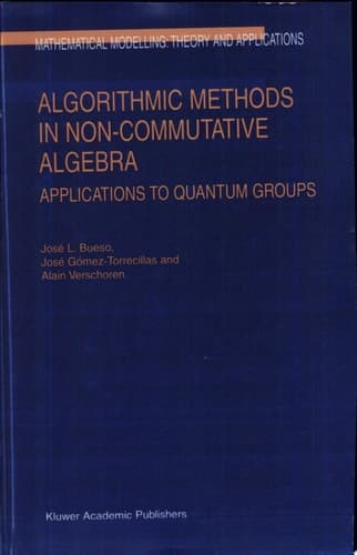 Algorithmic Methods in Non-Commutative Algebra Applications to Quantum Groups