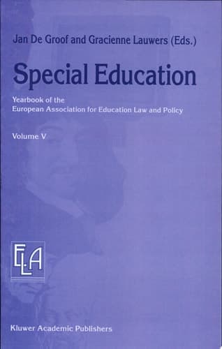 Special Education Yearbook of the European Association for Education Law and Policy