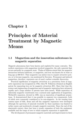 Magnetic Techniques for the Treatment of Materials