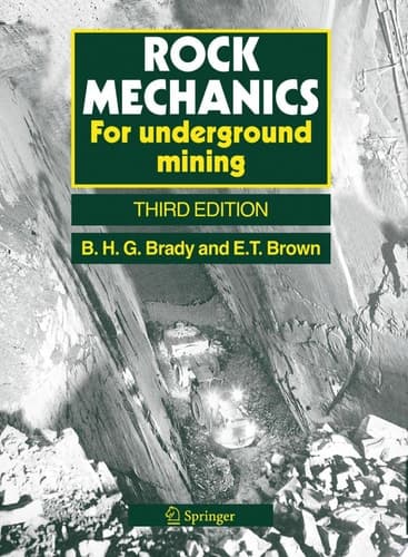 Rock Mechanics For underground mining