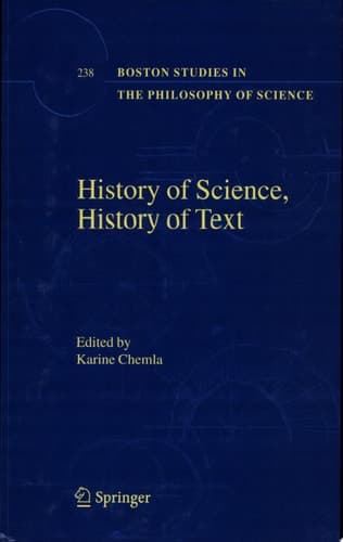 History of Science, History of Text