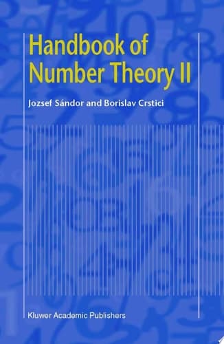 Handbook of Number Theory II