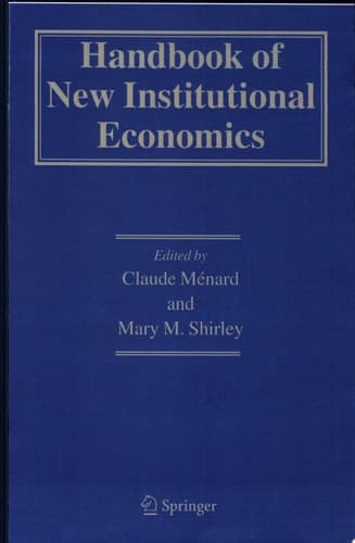 Handbook of New Institutional Economics